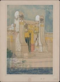 Wien, Ausstellungsgebäude der Secession, Perspektive