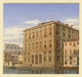 Skizzenbuch Italienreise, Venedig, Palazzo Corner della Cà Grande
