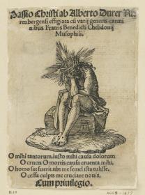 Titelblatt mit dem Schmerzensmann (Kleine Passion)