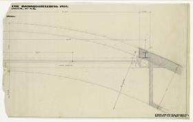 Deutsche Bauausstellung, Berlin, Grundriss Konstruktionsdetail Außenwand u. Fensteranschluss