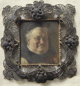 Klosterbruder. Miniatur aus der Sammlung Loewe