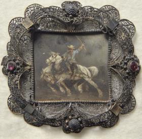 Fahrt im Gewittersturm. Miniatur aus der Sammlung Loewe