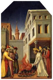 Das Feuerwunder des heiligen Petrus Martyr
