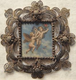 Der Kampf um die Rose. Miniatur aus der Sammlung Loewe