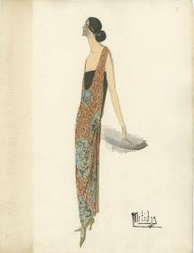 Abendkleid von Bernard et C.ie, Modell Mitidja