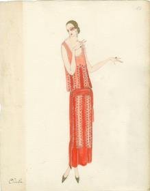Abendkleid von Bernard et C.ie, Modell Chérubin