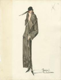 Abendmantel von Bernard et C.ie, Modell Morial