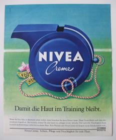 Nivea-Creme "Damit die Haut im Training bleibt."