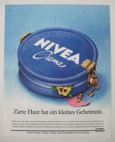 Nivea-Creme "Zarte Haut hat ein kleines Geheimnis."