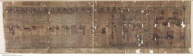 Hieroglyphischer Papyrus mit dem Totenbuch des Priesters im Amun-Tempel Nes-pa-her-an