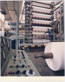 Papierfabrik Scheufelen, Maschinen (Kalander) zum Glätten des Papiers