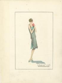 Abendkleid von Bernard et C.ie, Modell Diamant Vert