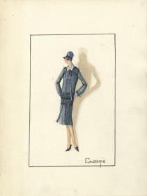 Nachmittagskleid von Bernard et C.ie, Modell Causerie