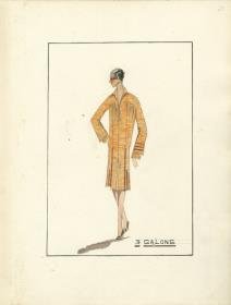 Nachmittagskleid von Bernard et C.ie, Modell 3 Galone