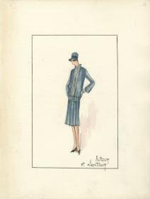 Nachmittagskleid von Bernard et C.ie, Modell Autour et Alentour