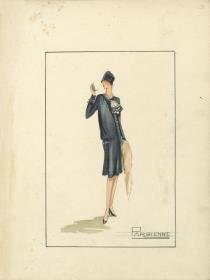 Nachmittagskleid von Bernard et C.ie, Modell Parisienne