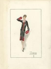 Nachmittagskleid von Bernard et C.ie, Modell Dorina