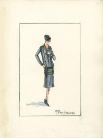 Nachmittagskleid von Bernard et C.ie, Modell Pitchoune