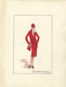 Ensemble von Bernard et C.ie, Modell Chaperon Rouge