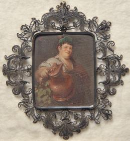 Kellermeister. Miniatur aus der Sammlung Loewe
