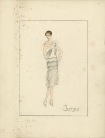 Nachmittagskleid von Bernard et C.ie, Modell Domino