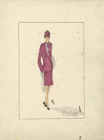 Ensemble von Bernard et C.ie, Modell Mia Kara