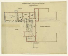 Wohnhaus Alexander Hoffmann, Wien, Keller, Grundriss, M 1:100
