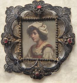 Italienerin. Miniatur aus der Sammlung Loewe