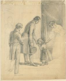 Friedrich Wilhelm III im Atelier des Künstlers
