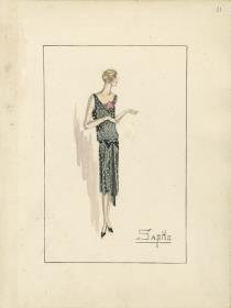 Abendkleid von Bernard et C.ie, Modell Sapho