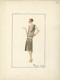 Abendkleid von Bernard et C.ie, Modell Rayon d' Or