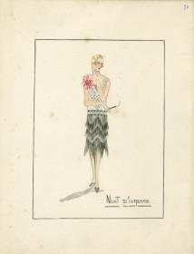 Abendkleid von Bernard et C.ie, Modell Nuit d' Ivresse