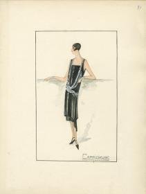 Abendkleid von Bernard et C.ie, Modell Capricieuse