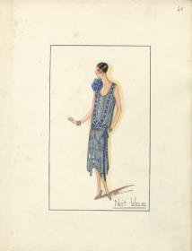 Abendkleid von Bernard et C.ie, Modell Nuit Bleue