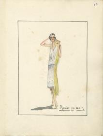 Abendkleid von Bernard et C.ie, Modell Rose du Soir