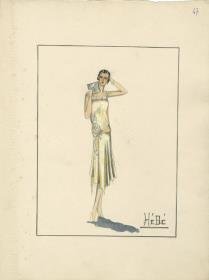 Abendkleid von Bernard et C.ie, Modell Hébé