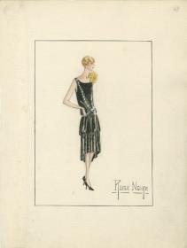 Abendkleid von Bernard et C.ie, Modell Rose Noir