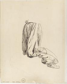 Gewandstudie einer knienden Frau (Studie zu "Der Tod Abels")