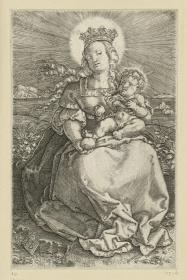 Maria mit Kind auf der Rasenbank