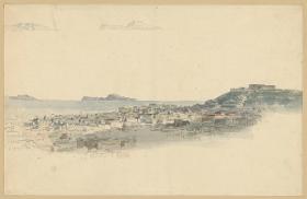 Blick auf Neapel und die Insel Capri