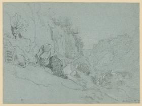 Felsige Landschaft bei Ronciglione