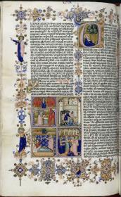 Beginn des Buches Jesaia (folio 259 verso der "Hamilton-Bibel")