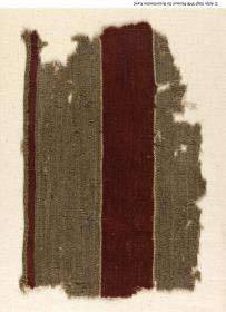 Fragment eines Tuches mit einfachen Randstreifen