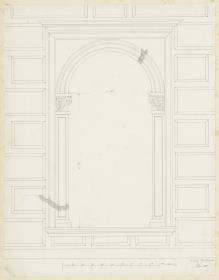 Skizzenbuch Italienreise, Venedig, Palazzo Corner Spinelli, Fenster