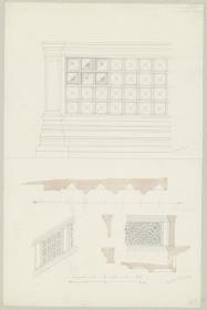 Skizzenbuch Italienreise, Venedig, Dogenpalast und Palazzo Trevisan Cappello