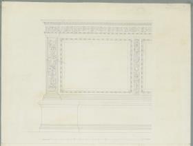 Skizzenbuch Italienreise, Venedig, Dogenpalast, Scala dei Giganti