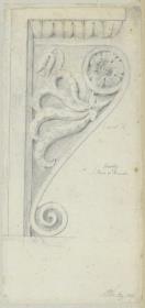 Skizzenbuch Italienreise, Venedig, Santa Maria dei Miracoli, Konsole