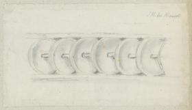 Skizzenbuch Italienreise, Venedig, Santa Maria dei Miracoli, Ornament
