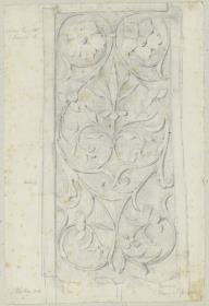 Skizzenbuch Italienreise, Venedig, Santa Maria dei Miracoli, Konsole
