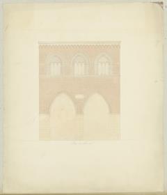 Skizzenbuch Italienreise, Cremona, unbezeichnetes Gebäude